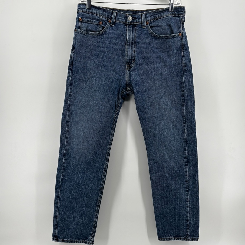 Levis Mens Medium Wash 505 Straight Leg Jeans‎ Size 36x30